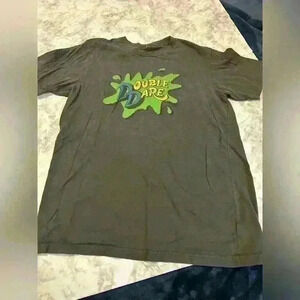 RARE 2005 Nickelodeon Rewind Double Dare Physical Challenge Gray Tshirt Med